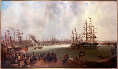 Die Eröffnung des Tyne-Docks, 1859 von Mark Thompson